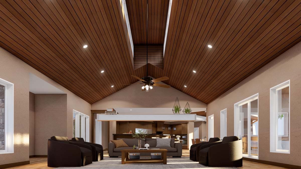 Plan 70840MK: Rustic Ranch Under 3700 Square Feet with Porte-Cochere and an Angled 3-Car Garage - Image #17 - Prairie, Ranch, Rustic