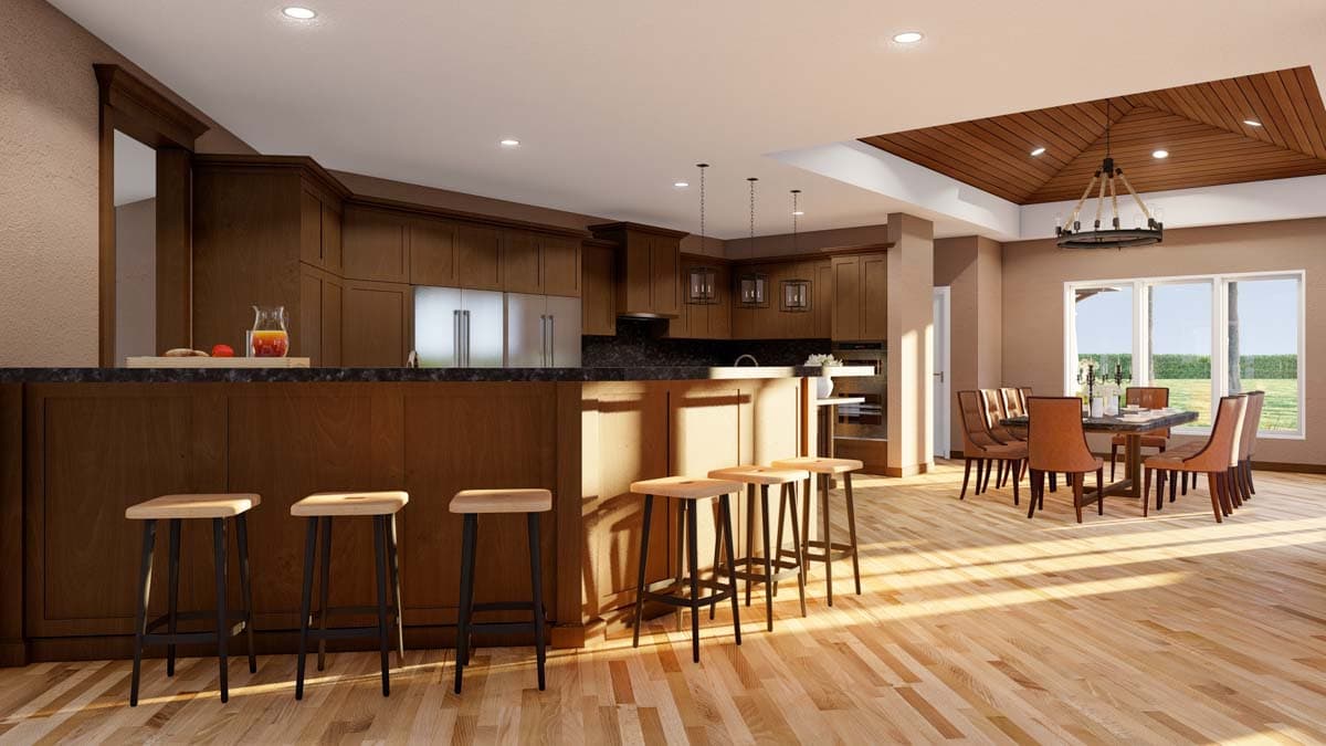 Plan 70840MK: Rustic Ranch Under 3700 Square Feet with Porte-Cochere and an Angled 3-Car Garage - Image #19 - Prairie, Ranch, Rustic