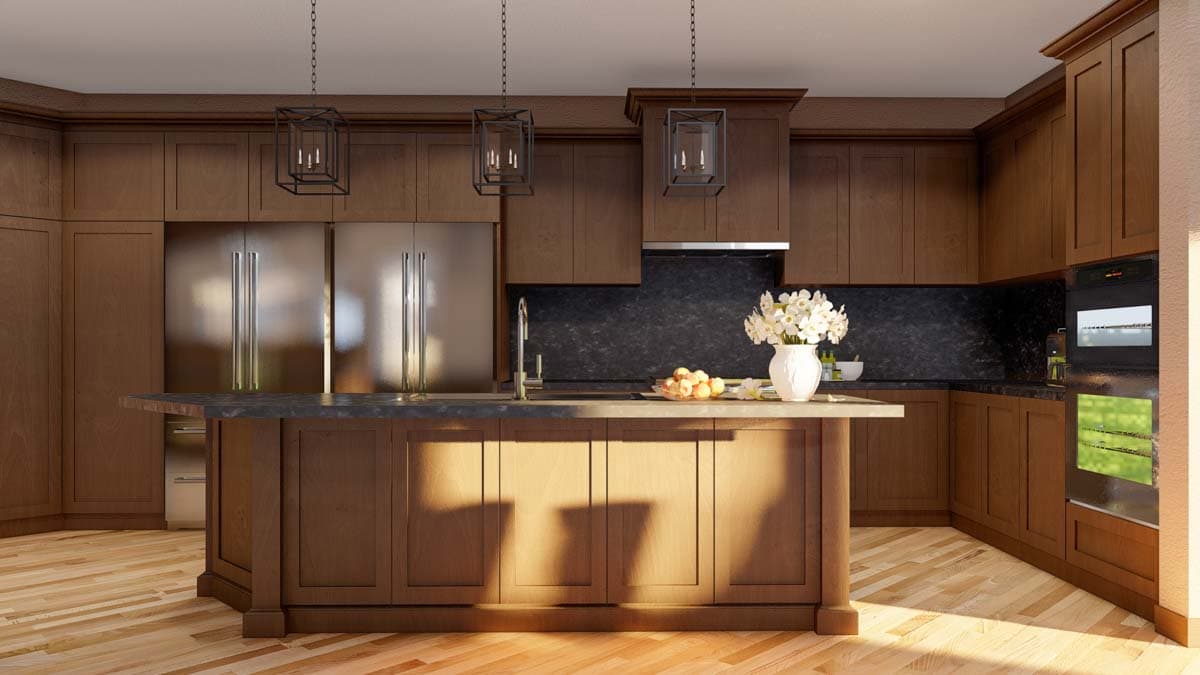 Plan 70840MK: Rustic Ranch Under 3700 Square Feet with Porte-Cochere and an Angled 3-Car Garage - Image #20 - Prairie, Ranch, Rustic