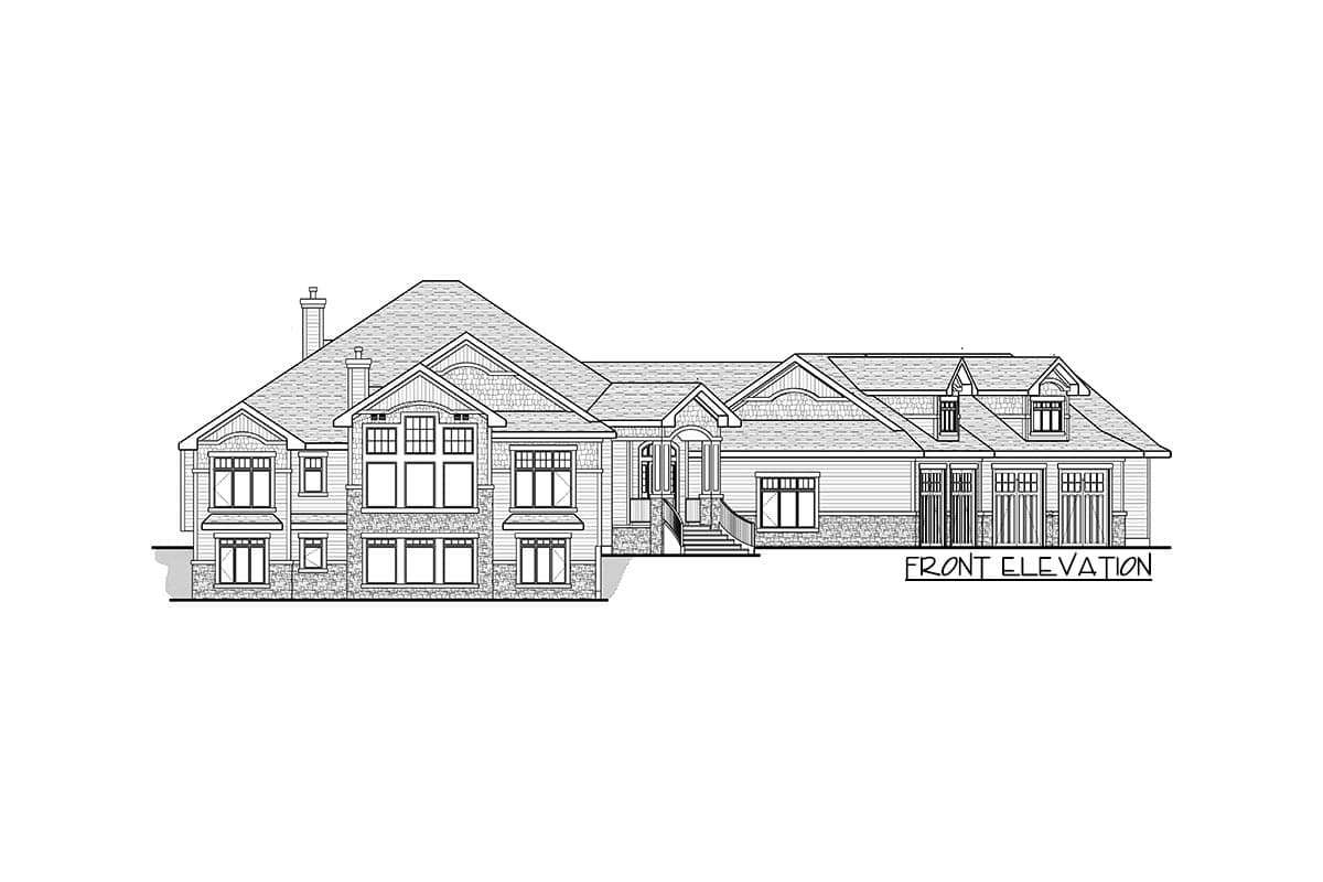 Plan 81810AB: Country Craftsman Plan with Large Garage / Man Cave - Image #6 - Country, Craftsman, Mountain, Northwest, Rustic