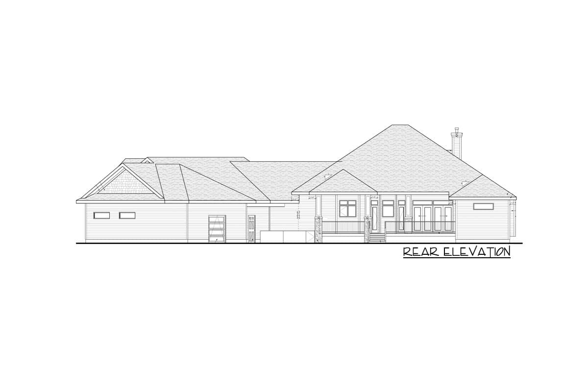 Plan 81810AB: Country Craftsman Plan with Large Garage / Man Cave - Image #8 - Country, Craftsman, Mountain, Northwest, Rustic