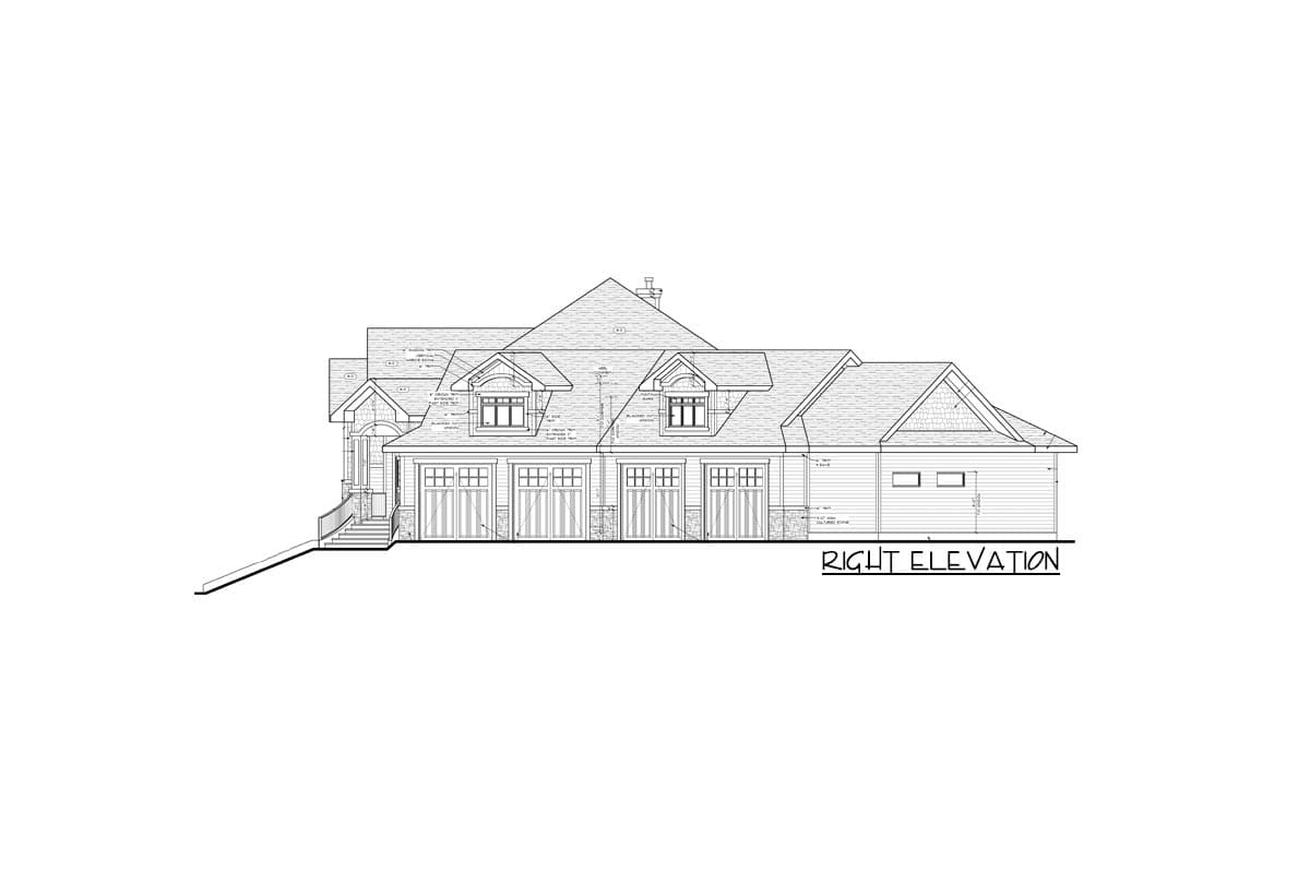 Plan 81810AB: Country Craftsman Plan with Large Garage / Man Cave - Image #9 - Country, Craftsman, Mountain, Northwest, Rustic