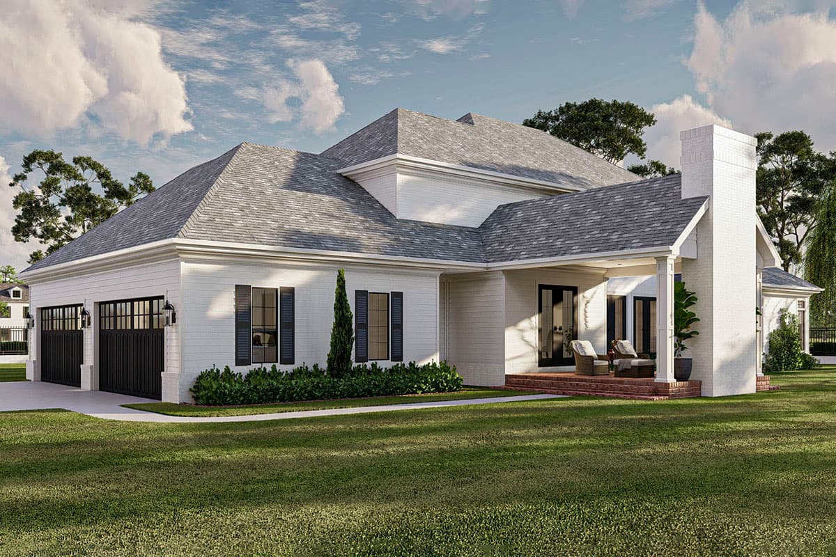 Plan 623176DJ: 4300 Square Foot 2-Story Southern Traditional House Plan with Two Stairs and an Upstairs Family Room - Image #5 - Colonial, Southern, Southern Traditional, Traditional