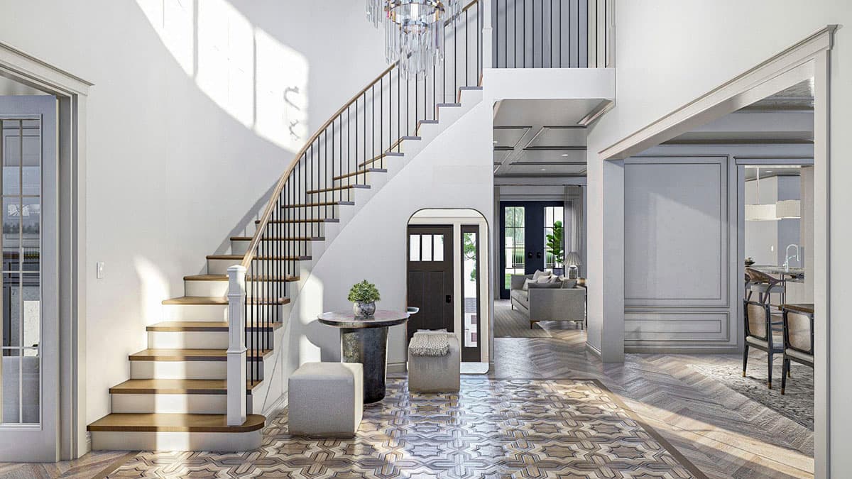 Plan 623176DJ: 4300 Square Foot 2-Story Southern Traditional House Plan with Two Stairs and an Upstairs Family Room - Image #8 - Colonial, Southern, Southern Traditional, Traditional