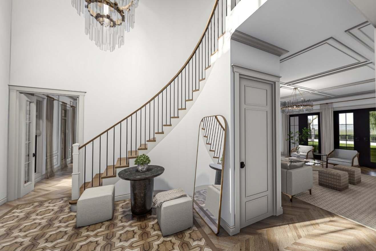 Plan 623176DJ: 4300 Square Foot 2-Story Southern Traditional House Plan with Two Stairs and an Upstairs Family Room - Virtual Tour Cover Image - Colonial, Southern, Southern Traditional, Traditional