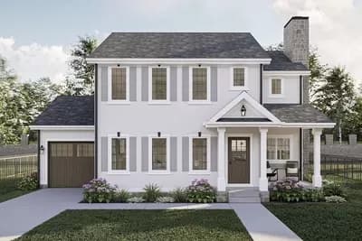 2-Story 3-Bed Traditional-Style House Plan Under 2000 Square Feet