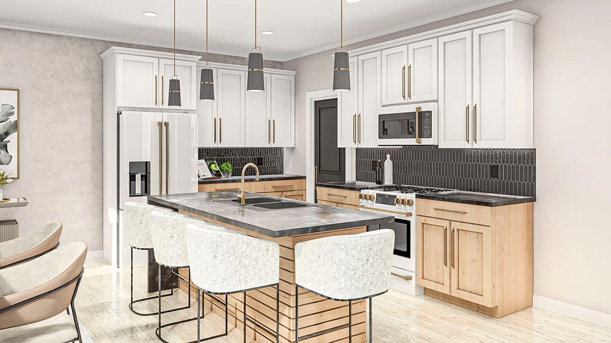 Plan 623179DJ: Modern Farmhouse Duplex House Plan with Matching 3-Bed Units Under 2200 Square Feet - Image #8 - Craftsman, Modern Farmhouse, New American, Rustic