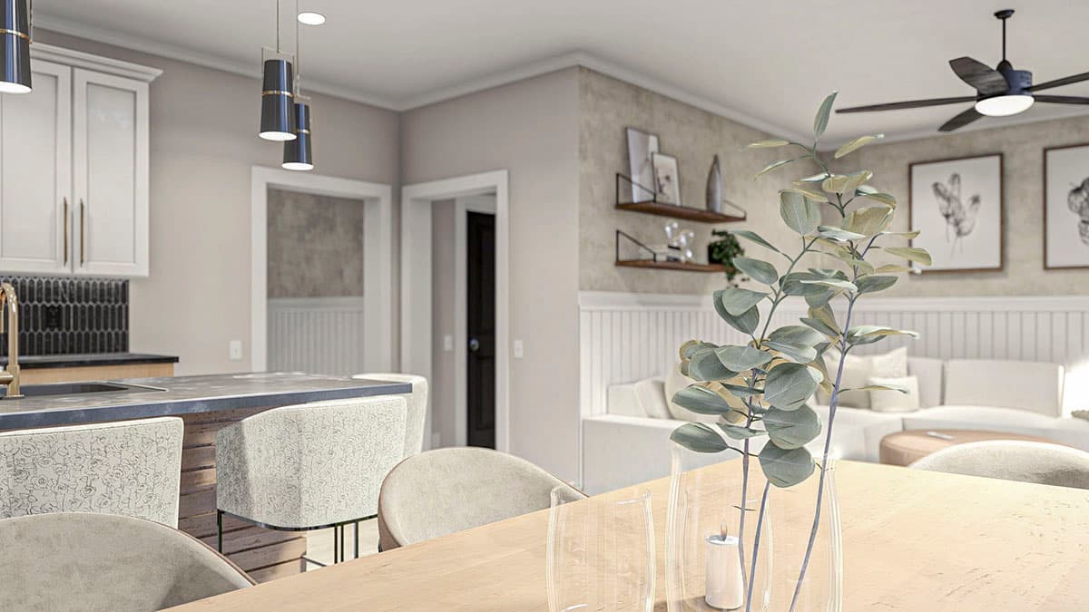 Plan 623179DJ: Modern Farmhouse Duplex House Plan with Matching 3-Bed Units Under 2200 Square Feet - Image #9 - Craftsman, Modern Farmhouse, New American, Rustic