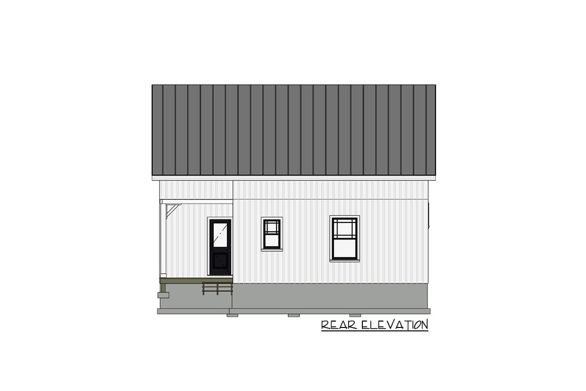 Plan 430834SNG: 1100 Square Foot 2 Bed Country Cottage House Plan - Image #15 - Cottage, Country, Farmhouse, New American, Vacation