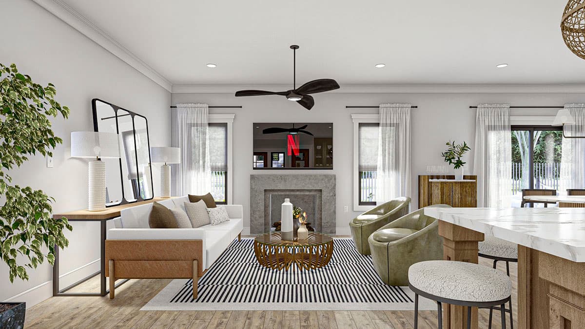 Plan 623180DJ: 3-Bed New American House Plan  with Second Floor Master Suite - 1587 Sq Ft - Image #9 - Country, Craftsman, Farmhouse, Modern Farmhouse, New American