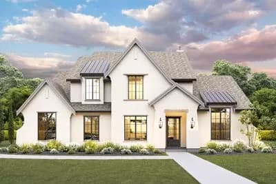 4-Bed Transitional House Plan with Vaulted Great Room - 3402 Sq Ft