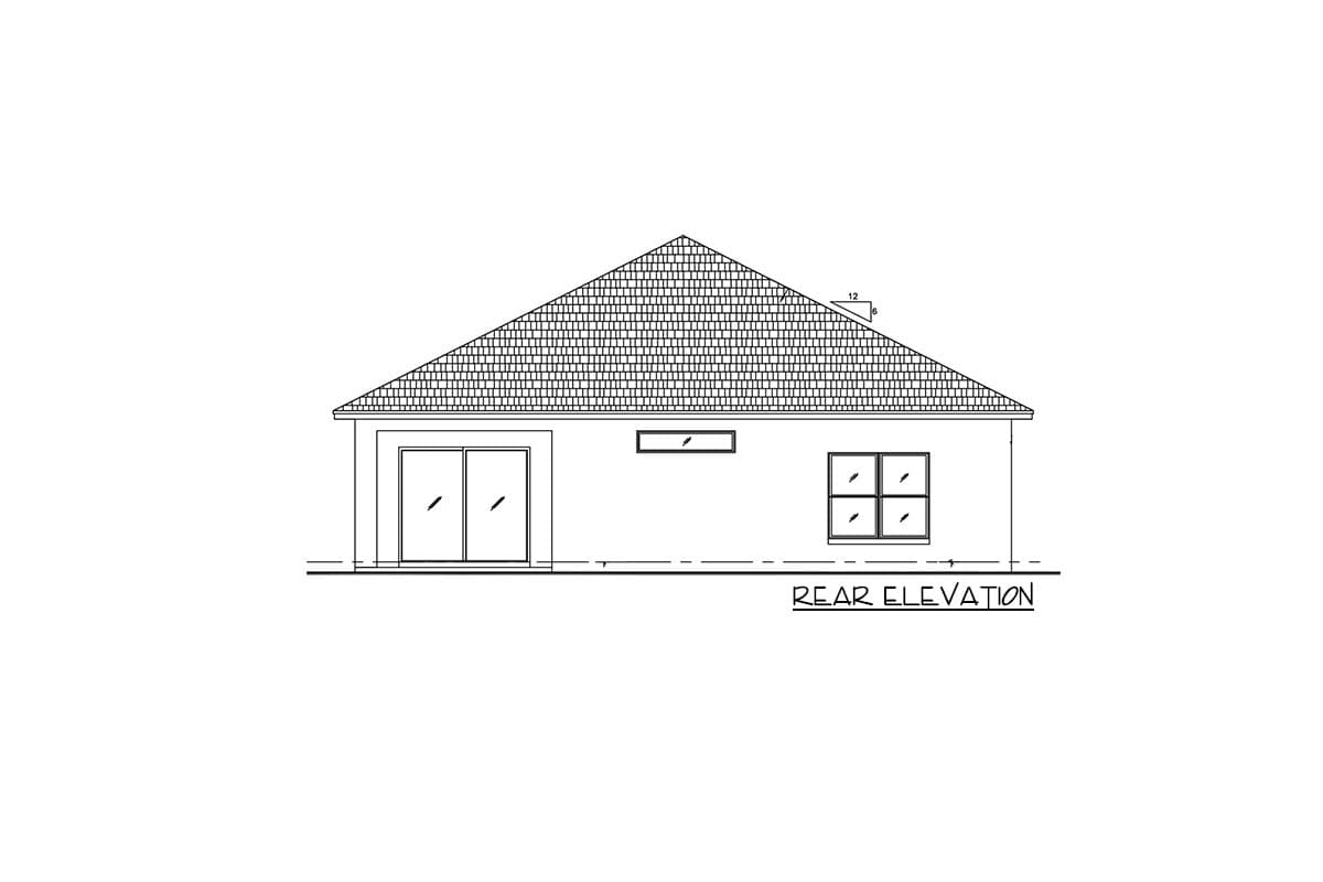 Plan 64330BT: 3-Bed Cottage House Plan with Study and Covered Lanai - 1923 Sq Ft - Image #4 - Cottage, Country, New American, Ranch, Southern, Traditional