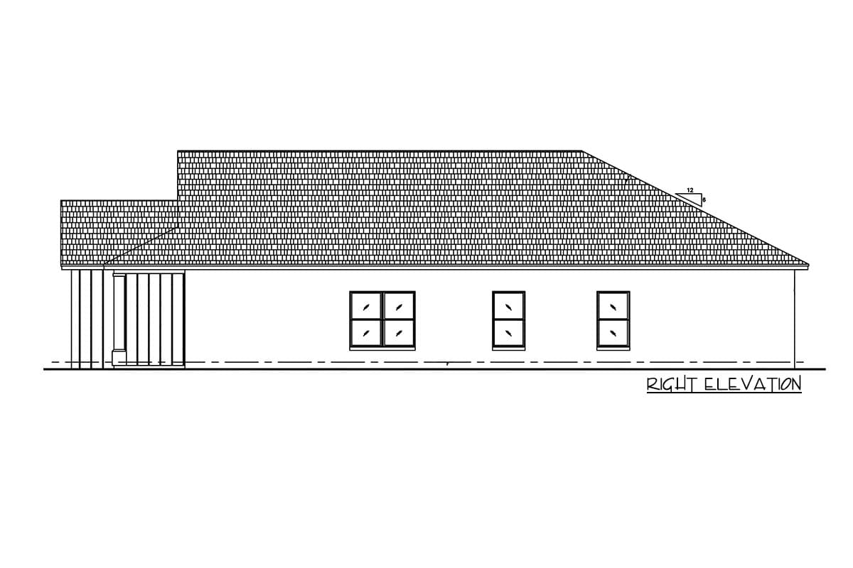 Plan 64330BT: 3-Bed Cottage House Plan with Study and Covered Lanai - 1923 Sq Ft - Image #5 - Cottage, Country, New American, Ranch, Southern, Traditional