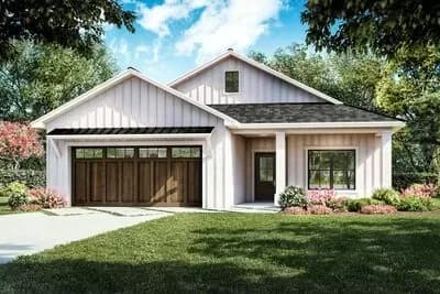 3-Bed Cottage House Plan with Study and Covered Lanai - 1923 Sq Ft