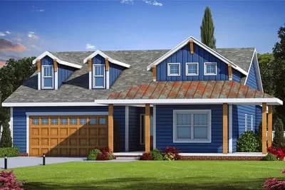 3 Bed Country Farmhouse Under 2100 Square Feet with Pocket Office Option