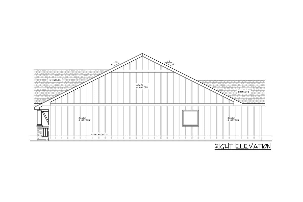 Plan 42431DB: 3-Bed Craftsman Cottage Under 1500 Square Feet with 2-Car Garage - Image #4 - Cottage, Country, Craftsman, New American, Traditional