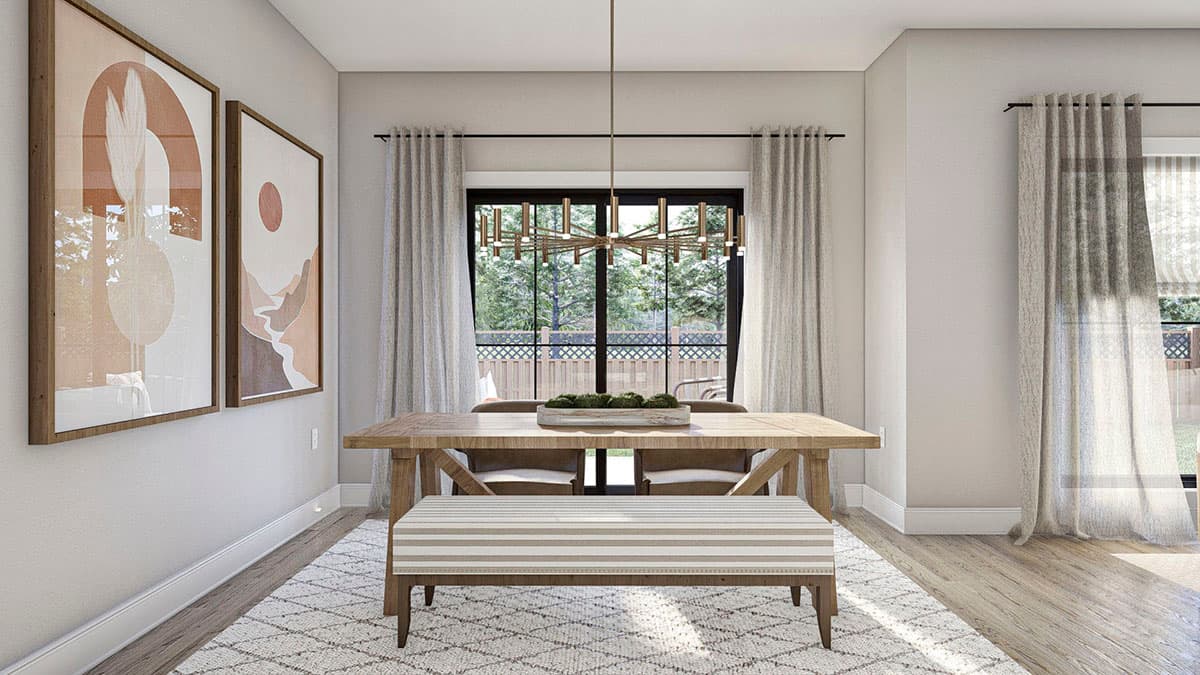 Plan 623181DJ: 1700 Square Foot 3-Bed House Plan Under 26 Feet Wide - Image #10 - Country, Modern Farmhouse, New American, Traditional