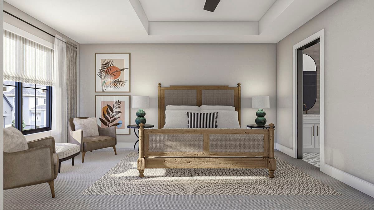 Plan 623181DJ: 1700 Square Foot 3-Bed House Plan Under 26 Feet Wide - Image #17 - Country, Modern Farmhouse, New American, Traditional