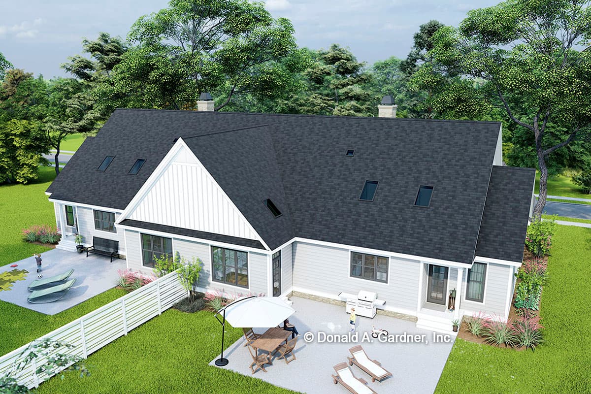 Plan 444376GDN: Modern Farmhouse Duplex House Plan with 1700 Square Foot 3-Bed Units - Image #6 - Craftsman, Modern Farmhouse, New American, Ranch