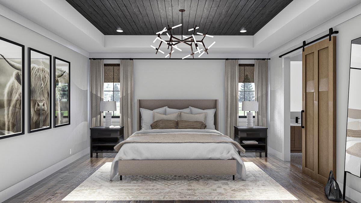 Plan 623183DJ: 4-Bed Barndominium-Style House Plan with 3 Outdoor Spaces - 2734 Sq Ft - Image #15 - Barndominium, Country, Farmhouse, Modern Farmhouse, Rustic