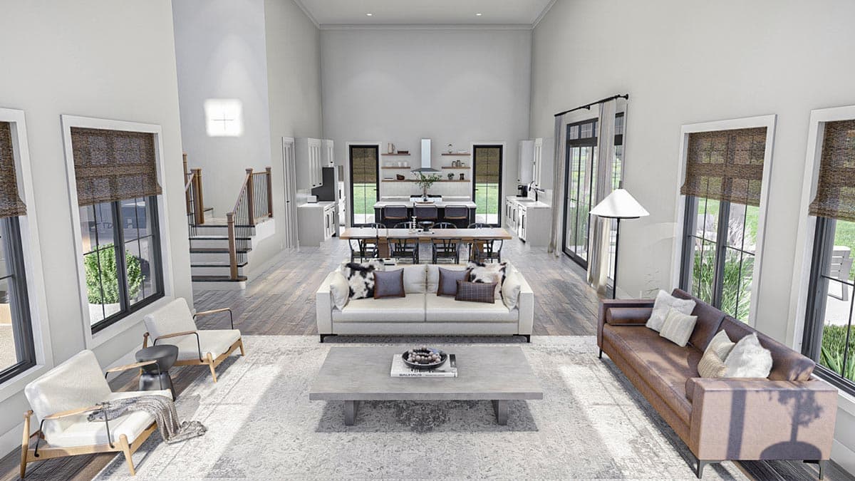 Plan 623183DJ: 4-Bed Barndominium-Style House Plan with 3 Outdoor Spaces - 2734 Sq Ft - Image #17 - Barndominium, Country, Farmhouse, Modern Farmhouse, Rustic