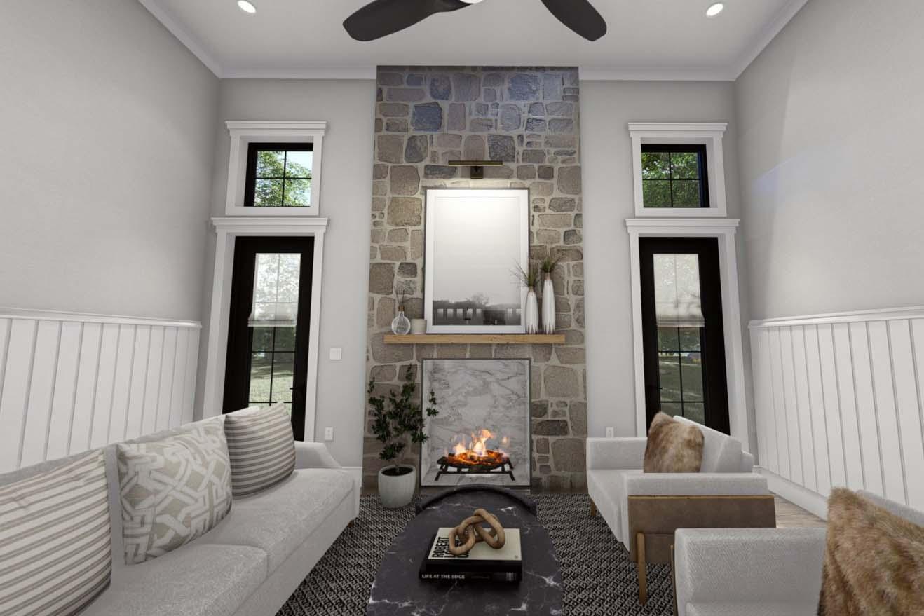 Plan 623183DJ: 4-Bed Barndominium-Style House Plan with 3 Outdoor Spaces - 2734 Sq Ft - Virtual Tour Cover Image - Barndominium, Country, Farmhouse, Modern Farmhouse, Rustic