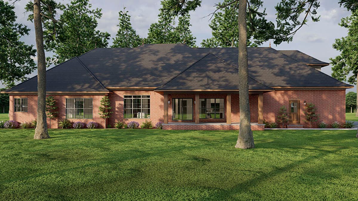 Plan 70841MK: 4-Bed House Plan Under 2800 Square Feet with a Vaulted Great Room and Bonus Expansion - Image #6 - European, French Country, Rustic, Transitional