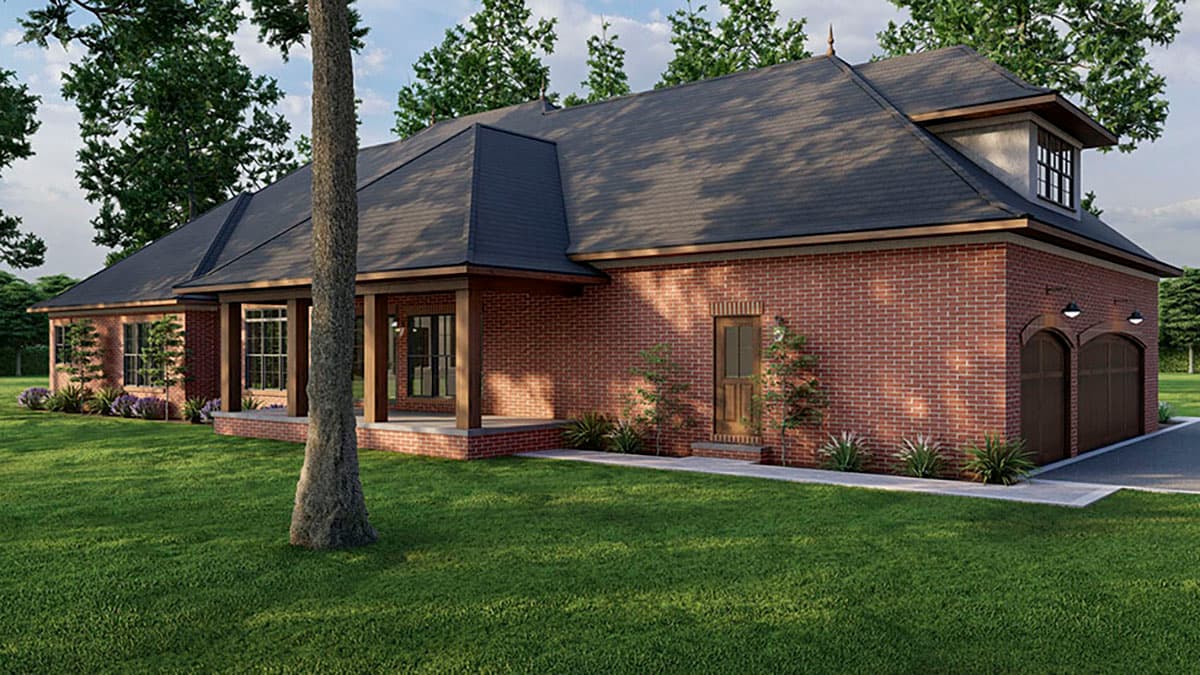 Plan 70841MK: 4-Bed House Plan Under 2800 Square Feet with a Vaulted Great Room and Bonus Expansion - Image #7 - European, French Country, Rustic, Transitional