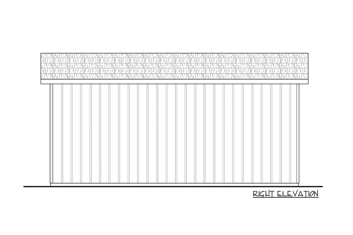 Plan 72373DA: 840 Square Foot RV Garage Plan - Image #4 - Traditional