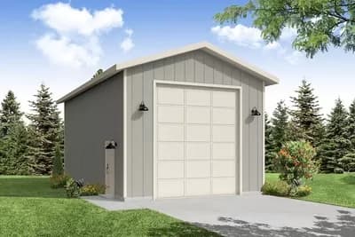 840 Square Foot RV Garage Plan