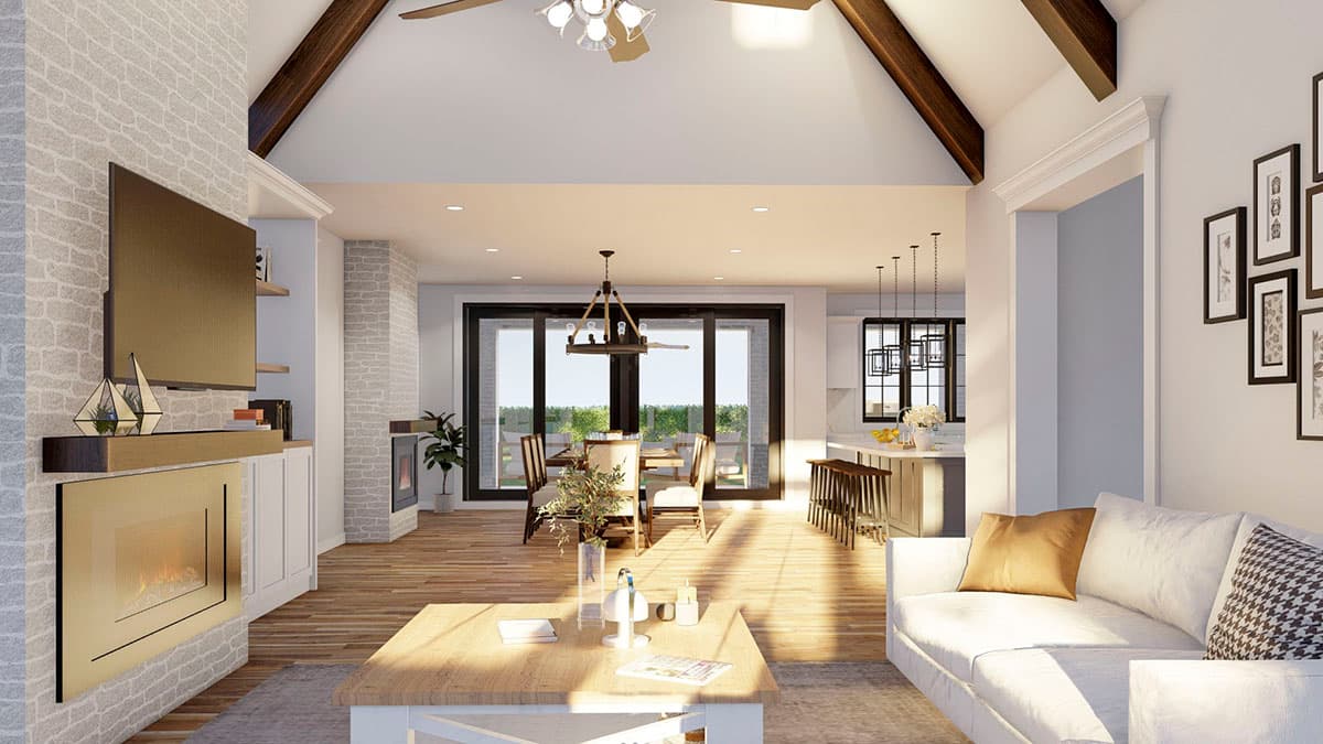 Plan 70842MK: Acadian Country-Inspired House Plan with Porte-Cochere and Detached 2-Car Garage with Bonus - Image #12 - Acadian, European, French Country, Louisiana-Style, Southern