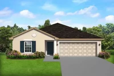 1,300 Square Foot House Plan with Forward-Facing Garage