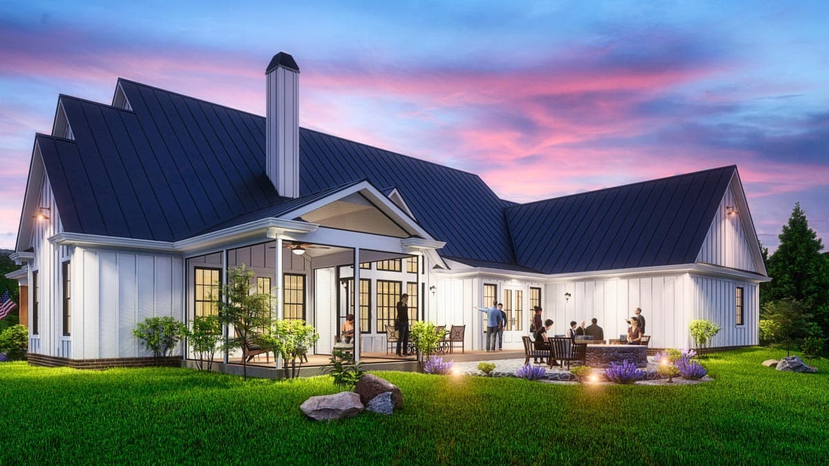 Plan 25799GE: 3-Bedroom Single-Story Modern Farmhouse Plan Under 3000 Square Feet - Image #4 - Country, Farmhouse, Modern Farmhouse, New American, Rustic, Traditional