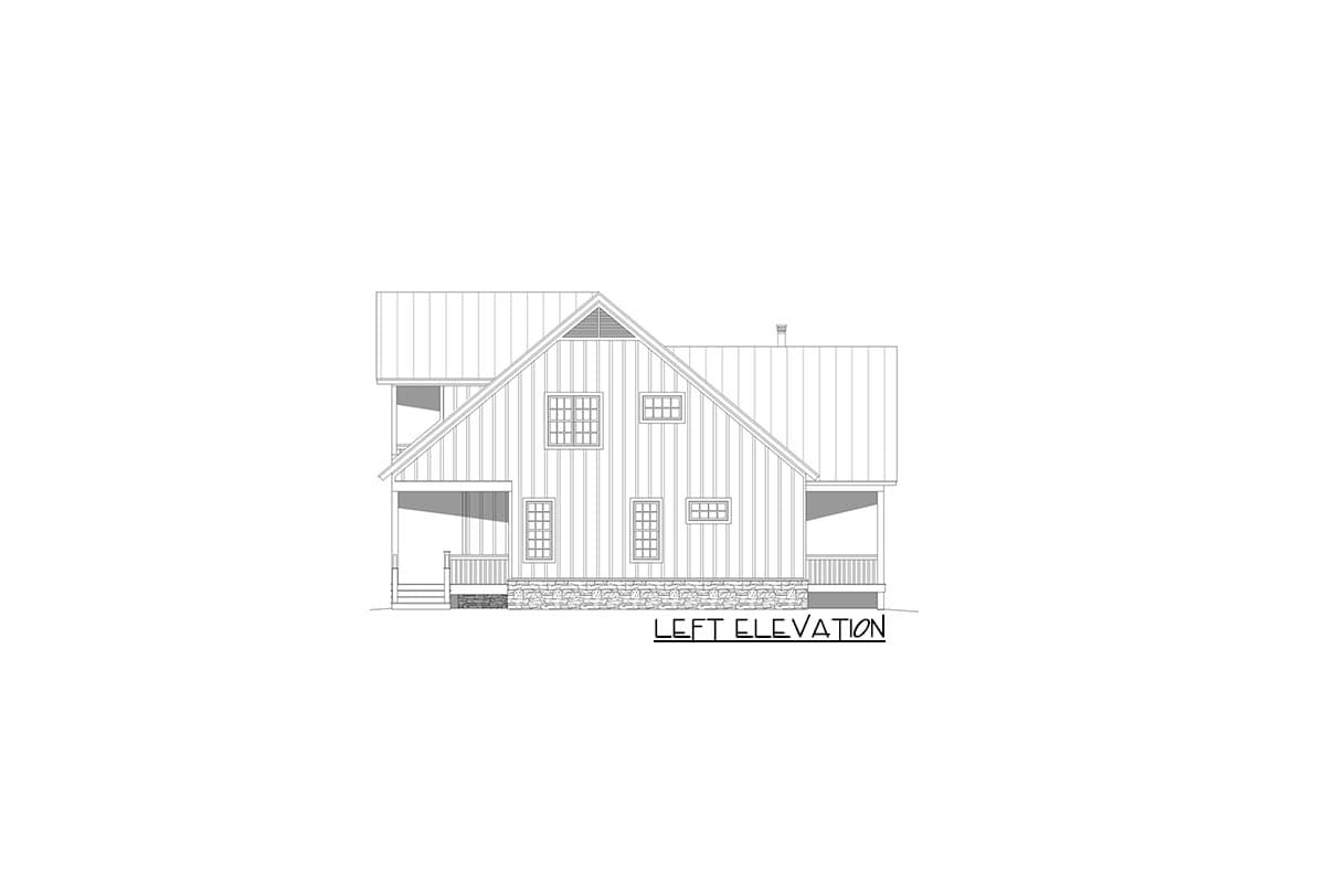 Plan 680067VR: 3300 Square Foot Rustic Country House Plan with 3 Master Suites and 3-Car Garage - Image #4 - Country, Mountain, Rustic, Traditional
