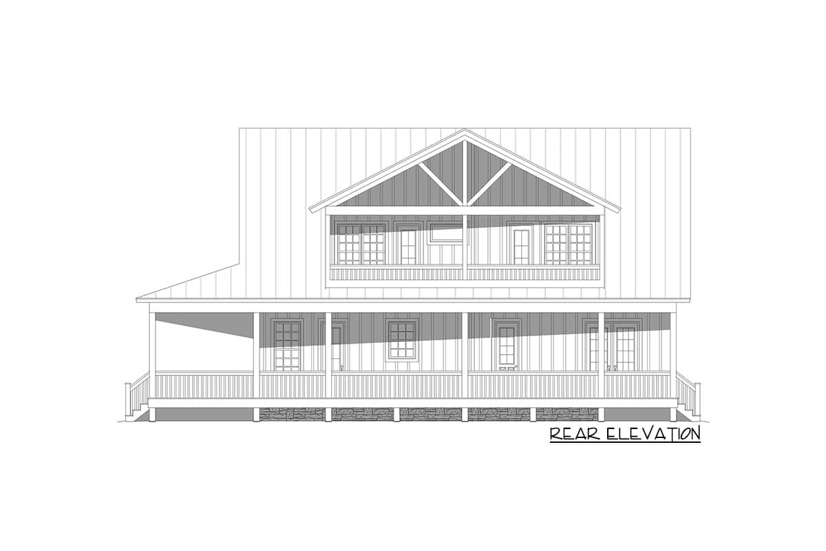Plan 680068VR: Country Mountain House Plan Under 2700 Sq Ft with 3 Master Suites - Image #4 - Cottage, Country, Craftsman, New American, Traditional