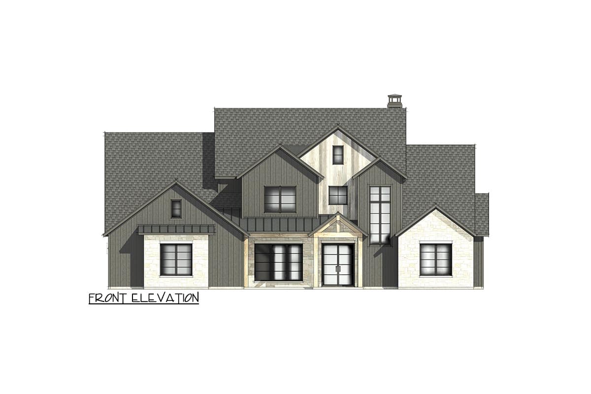 Plan 818034JSS: New American Craftsman Home Plan with 2-Story Living Room - Image #49 - Country, Craftsman, New American, Traditional