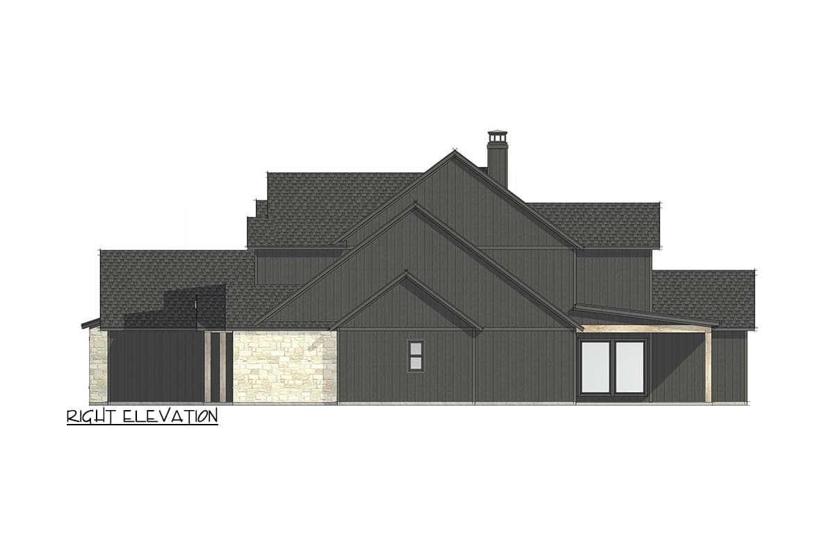 Plan 818034JSS: New American Craftsman Home Plan with 2-Story Living Room - Image #52 - Country, Craftsman, New American, Traditional