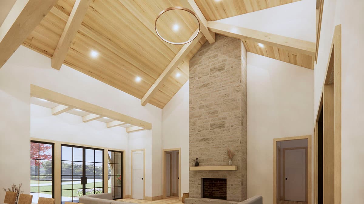 Plan 818036JSS: 4-Bed Modern Country House Plan with Stone and Stucco Exterior Under 3000 Square Feet - Image #15 - Contemporary, Modern Farmhouse, New American, Transitional