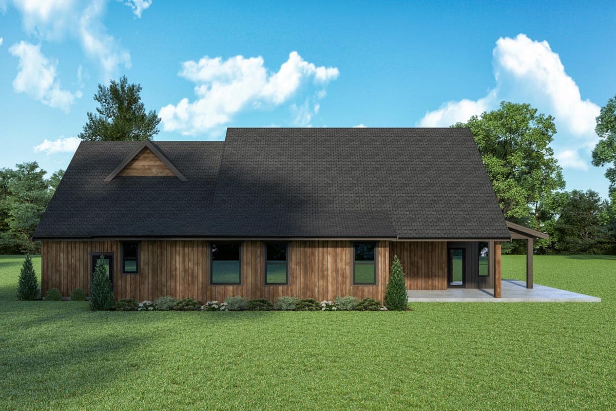 Plan 280186JWD: 3-Bed Modern Rustic Home Under 3300 Square Feet with Den and Wraparound Patio - Image #5 - Cottage, Country, Craftsman, Mountain, New American, Rustic