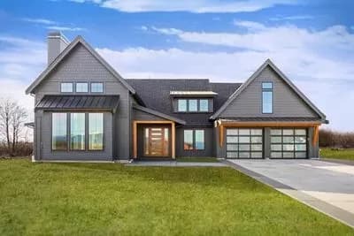 3-Bed Modern Rustic Home Under 3300 Square Feet with Den and Wraparound Patio