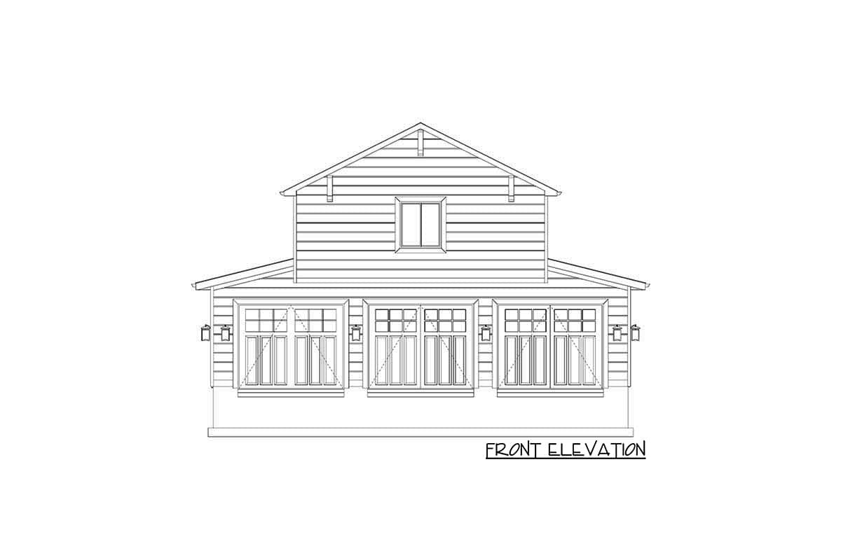 Plan 61421UT: 3-Bed Barndominium Plan with 3 Garage Bays - Image #16 - Barndominium, Country, Farmhouse, Rustic, Traditional