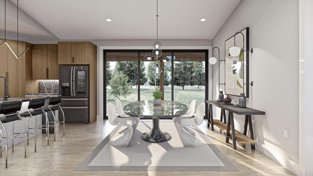 Plan 623187DJ: 1700 Square Foot Modern Barndominium-Style House Plan - Image #12 - Barndominium, Mid Century Modern, Modern, New American