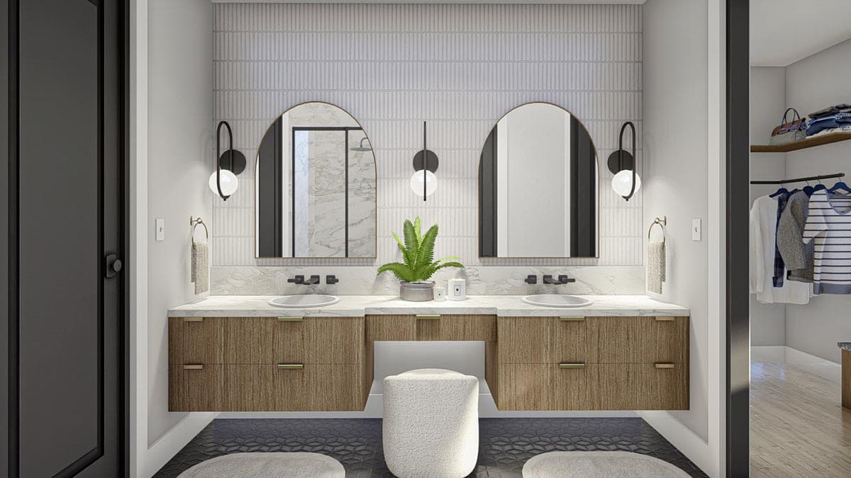 Plan 623187DJ: 1700 Square Foot Modern Barndominium-Style House Plan - Image #17 - Barndominium, Mid Century Modern, Modern, New American