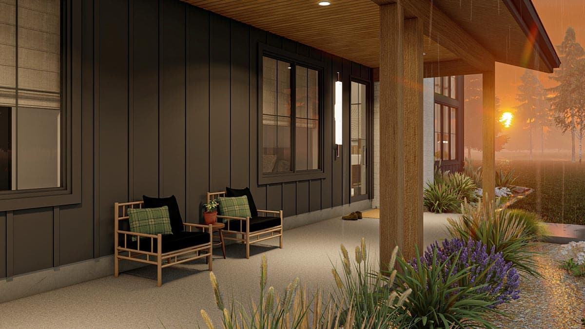 Plan 623187DJ: 1700 Square Foot Modern Barndominium-Style House Plan - Image #19 - Barndominium, Mid Century Modern, Modern, New American