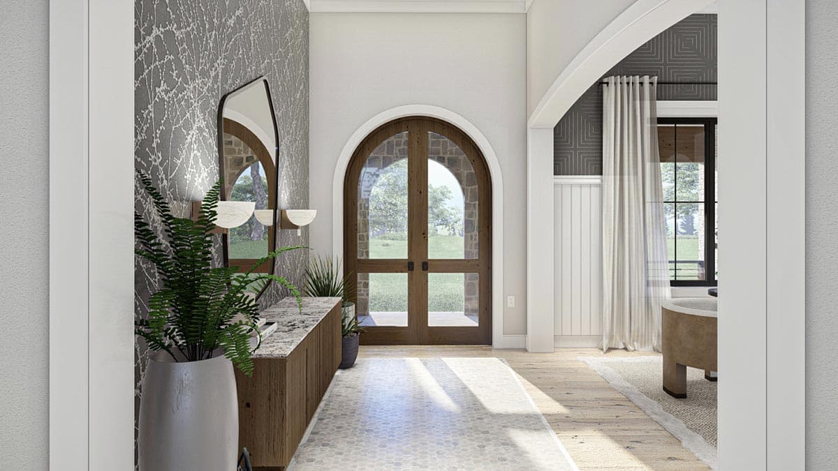 Plan 623188DJ: Single-Story Transitional House Plan with Sunroom - 2643 Sq Ft - Image #11 - Hill Country, New American, Transitional