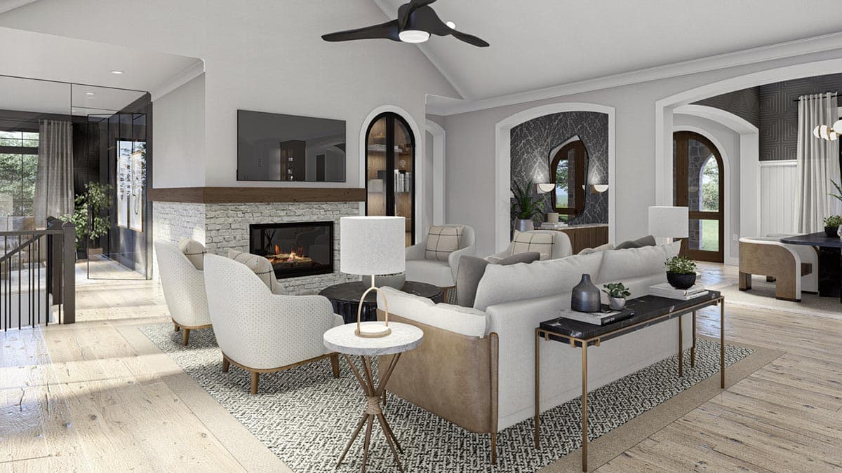 Plan 623188DJ: Single-Story Transitional House Plan with Sunroom - 2643 Sq Ft - Image #15 - Hill Country, New American, Transitional