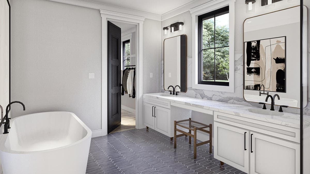 Plan 623188DJ: Single-Story Transitional House Plan with Sunroom - 2643 Sq Ft - Image #19 - Hill Country, New American, Transitional