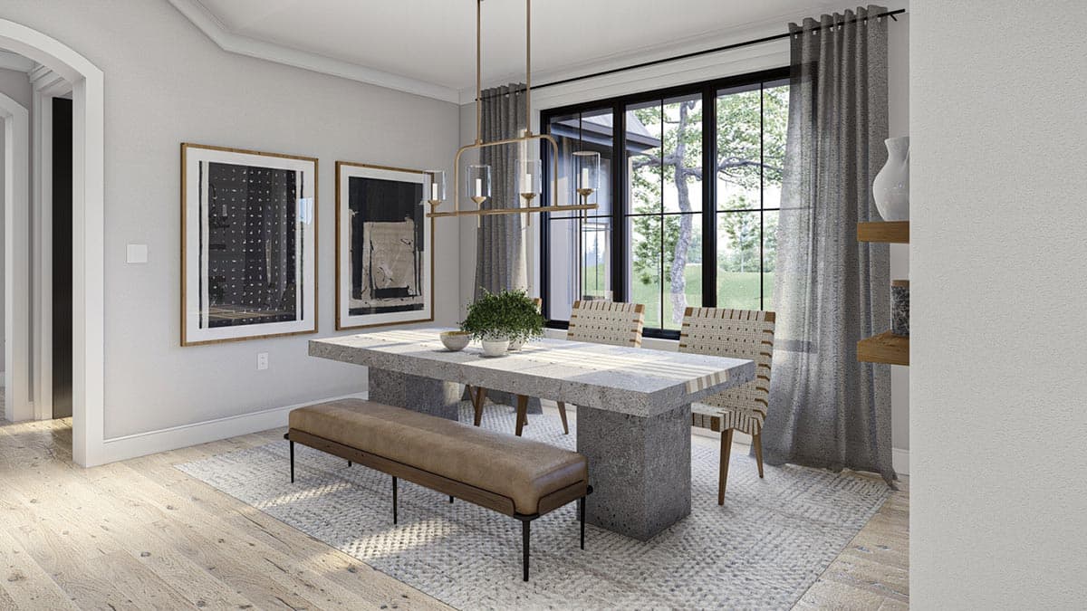 Plan 623188DJ: Single-Story Transitional House Plan with Sunroom - 2643 Sq Ft - Image #31 - Hill Country, New American, Transitional