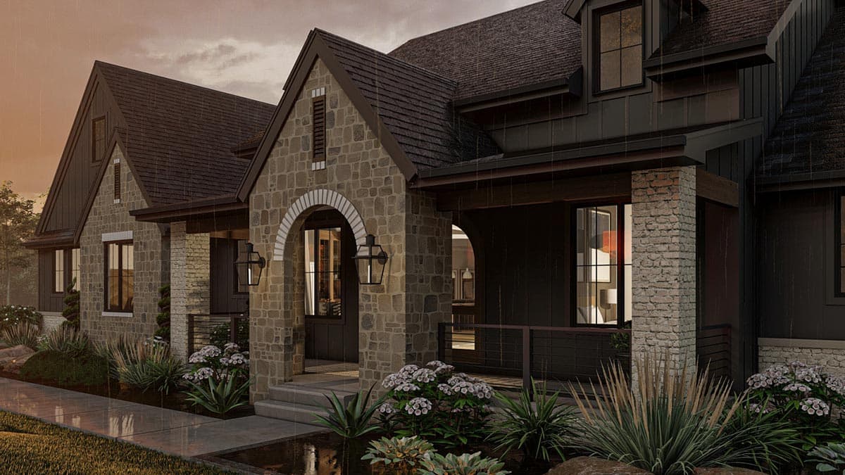 Plan 623188DJ: Single-Story Transitional House Plan with Sunroom - 2643 Sq Ft - Image #33 - Hill Country, New American, Transitional