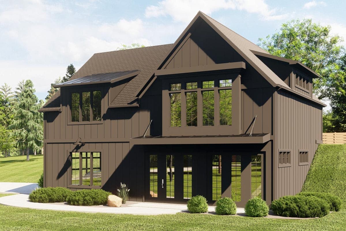 Plan 135216GRA: Rustic Craftsman Garage Apartment with Office and Fitness Room - Image #4 - Carriage, Country, Craftsman, Rustic